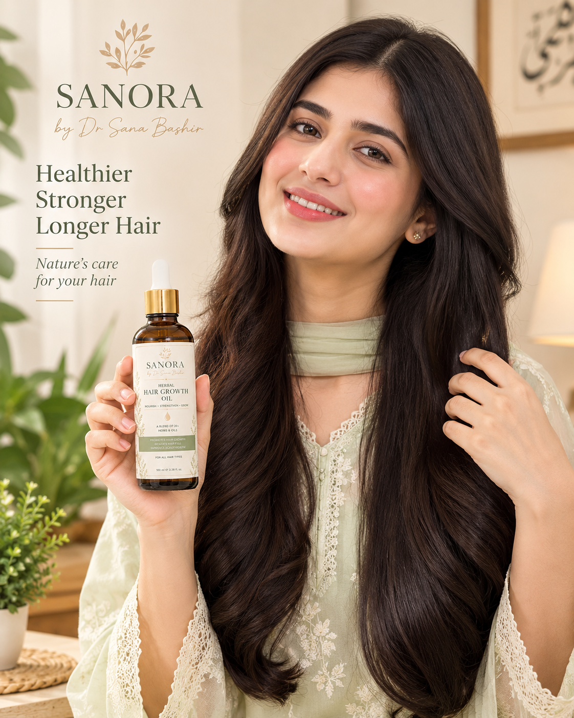 Herbal Hair Growth Oil By Dr Sana Bashir