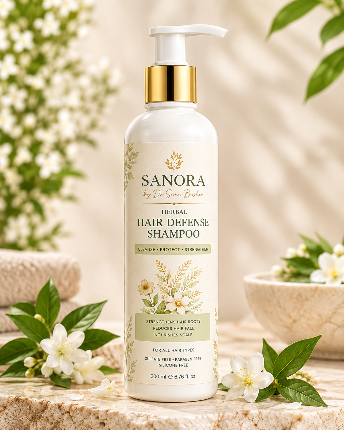 Herbal Hair Defence & Growth Shampoo By Dr Sana Bashir